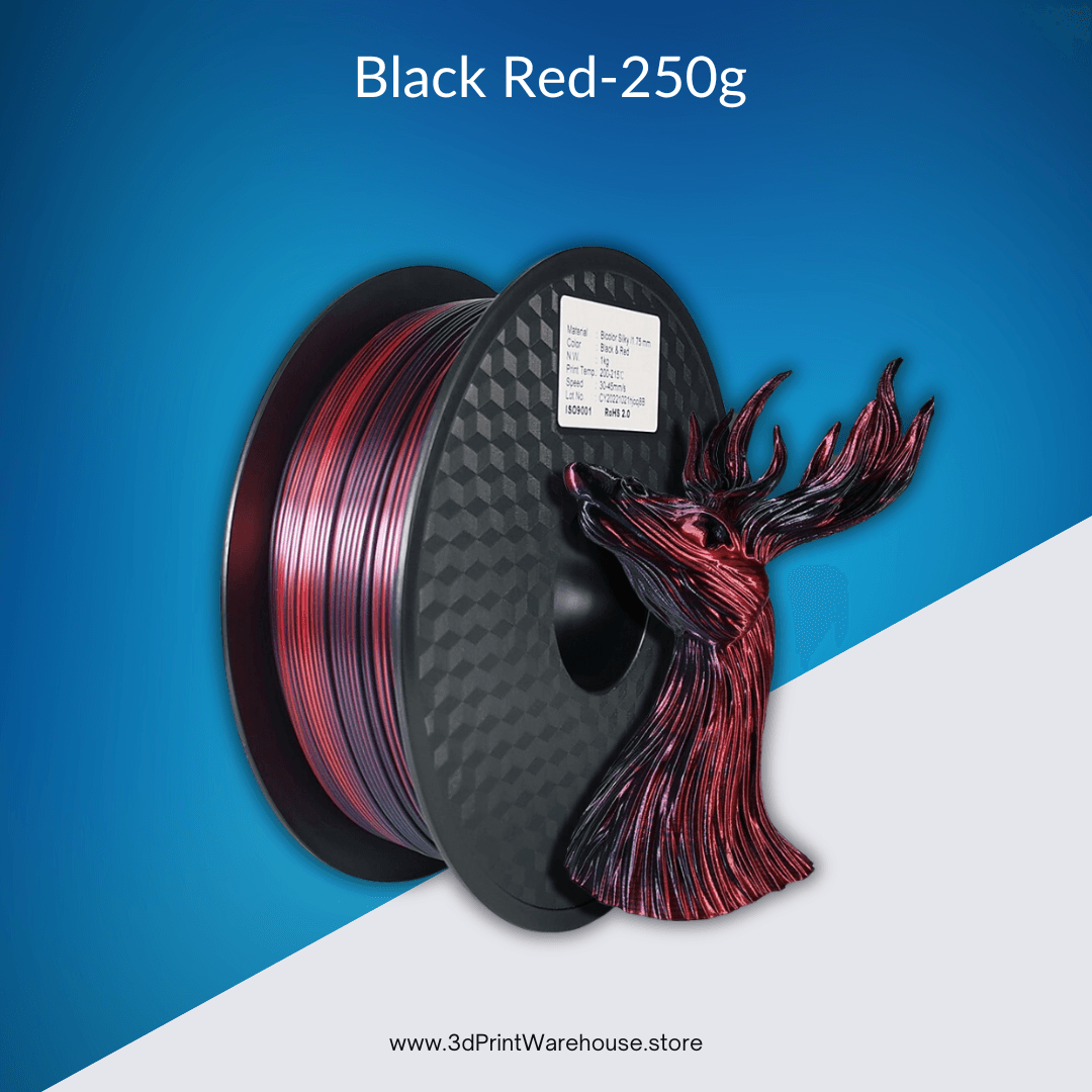 Two-tone 3D Printer Filament PLA 250g Duotone 1.75mm for 3D Printing Magic  Red-blue Black-red Two Colors Silk-like Material